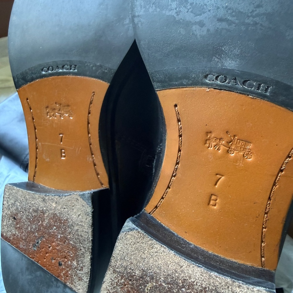 COACH “EVA” Calf Leather Skinny Riding Boots - US7 - Picture 8 of 9